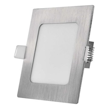 LED infälld taklampa NEXXO LED/7W/230V 3000/3500/4000K silverfärgad 12x12 cm