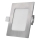 LED infälld taklampa NEXXO LED/7W/230V 3000/3500/4000K silverfärgad 12x12 cm