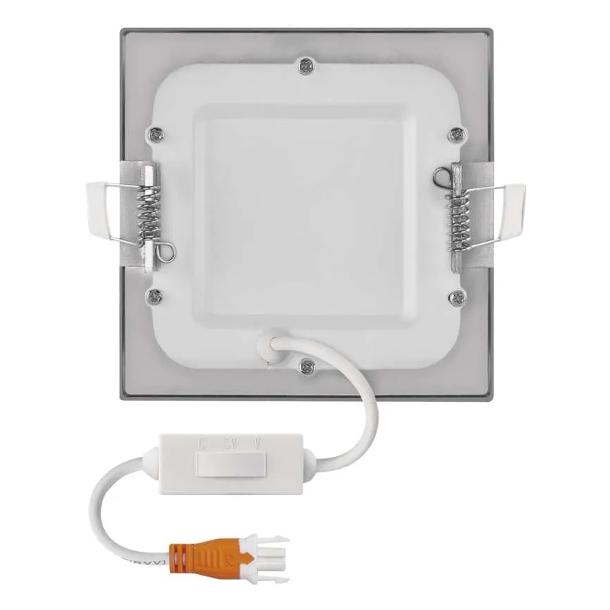 LED infälld taklampa NEXXO LED/7W/230V 3000/3500/4000K silverfärgad 12x12 cm