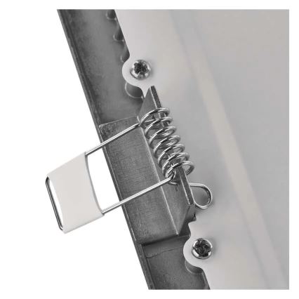 LED infälld taklampa NEXXO LED/7W/230V 3000/3500/4000K silverfärgad 12x12 cm
