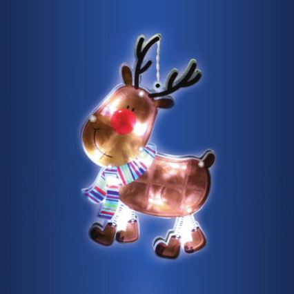 LED Jul Fönsterdekoration 10xLED/3xAAA