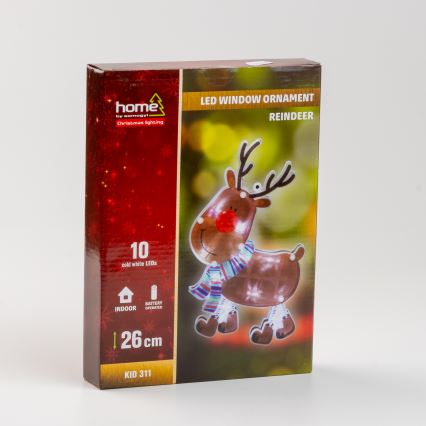 LED Jul Fönsterdekoration 10xLED/3xAAA