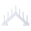 LED jul ljusstake  7xLED/2xAA vit