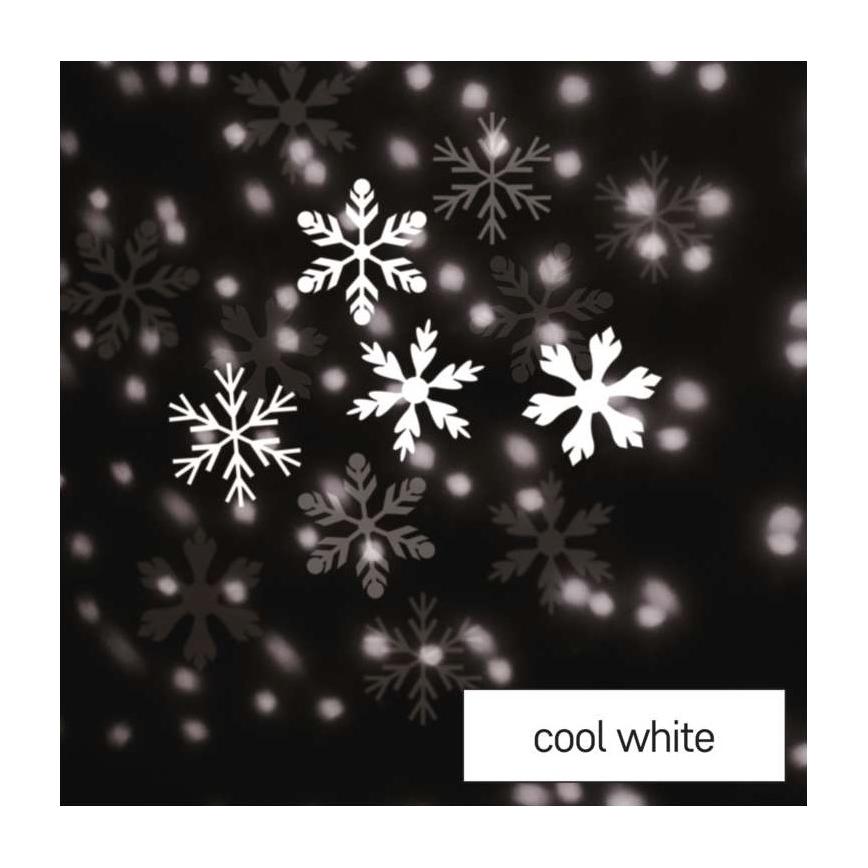 LED Jul utomhusprojektor LED/3,6W/230V IP44 kall vit