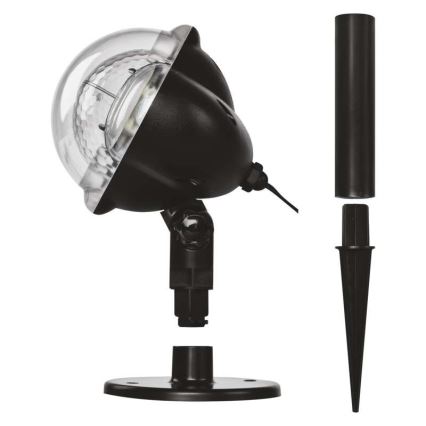 LED Jul utomhusprojektor LED/4W/230V IP44 vit