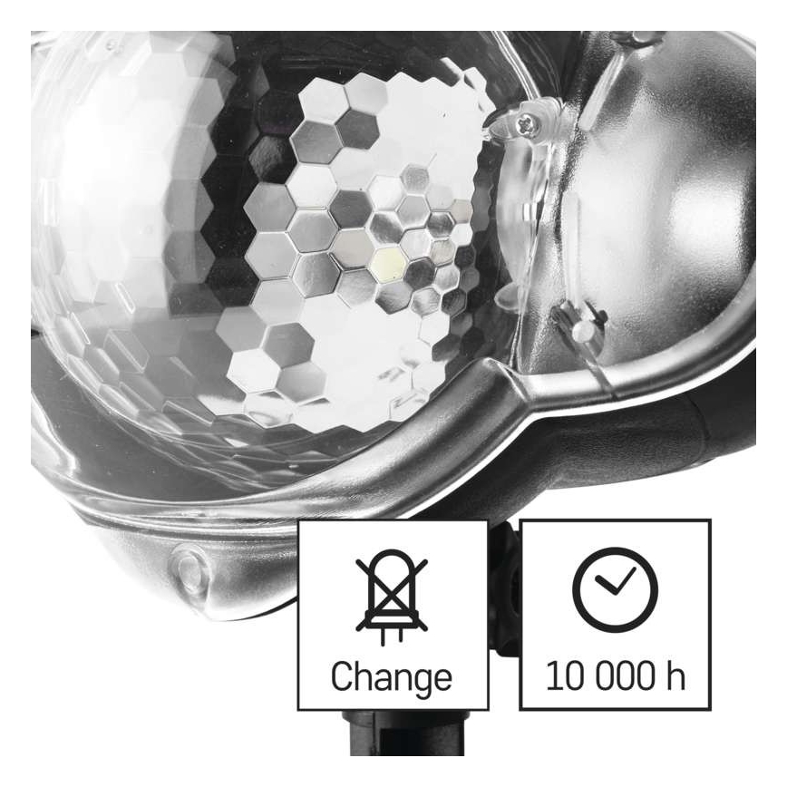 LED Jul utomhusprojektor LED/4W/230V IP44 vit