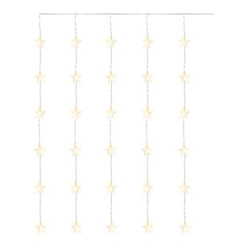 LED julbelysning för utomhusbruk 30xLED/3,9m IP44 stjärnor