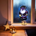 LED julddekoration 8xLED/3xAAA kallvit tomte