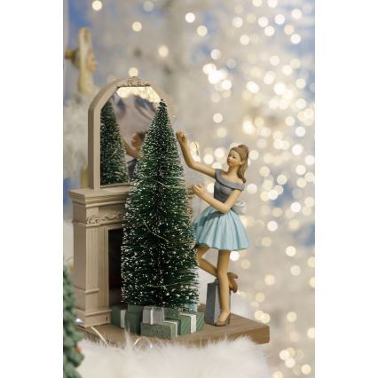 LED juldekoration 10xLED/3xAAA varm vit