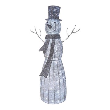 LED juldekoration 120xLED/2,8W/230V 124 cm snögubbe