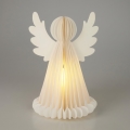 LED-juldekoration 12xLED/3xAA 38 cm varmvit ängel