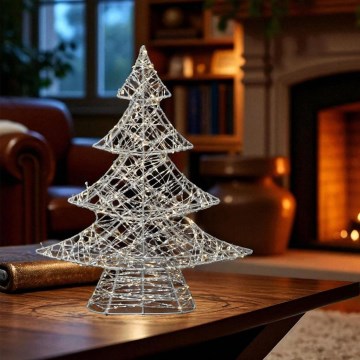 LED juldekoration 160xLED/230V 45 cm julgran varmvit