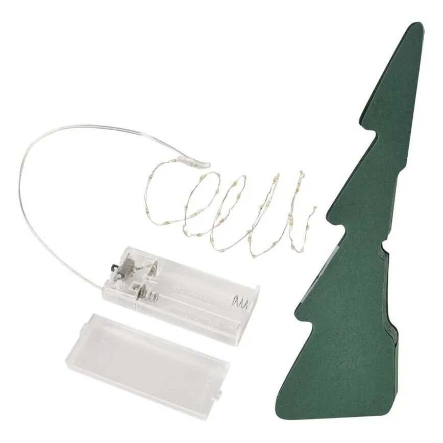 LED-juldekoration 35xLED/2xAA julgran