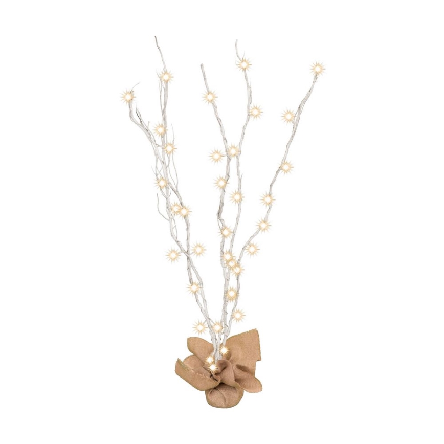 LED Juldekoration 40xLED/3xAA vit