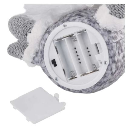 LED Juldekoration 4xLED/3xAA tomte