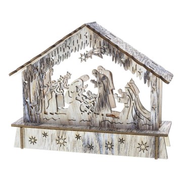 LED juldekoration  6xLED/2xAA varm vit