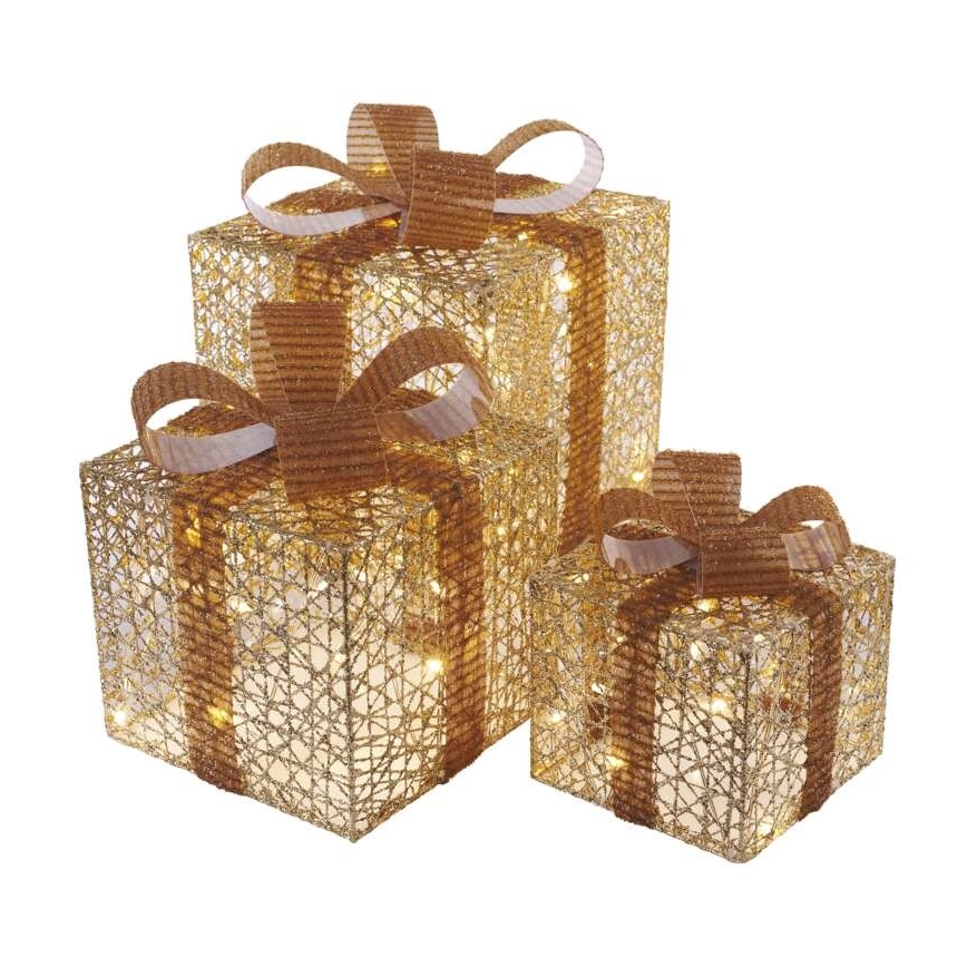 LED juldekoration  72xLED/1,35W/230V gyllene