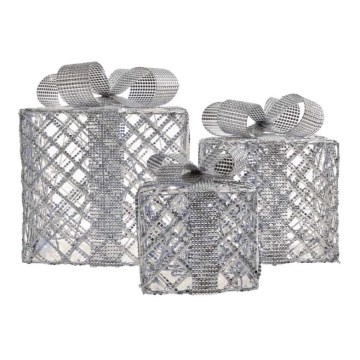 LED juldekoration  72xLED/1,35W/230V silver