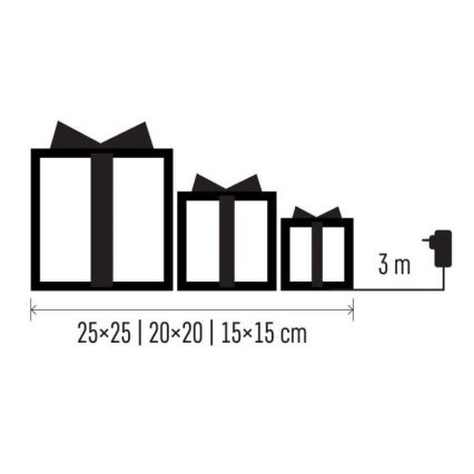 LED juldekoration  72xLED/1,35W/230V silver