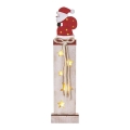LED juldekoration  7xLED/2xAA santa