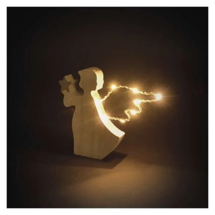 LED-juldekoration 8xLED/2xAAA ängel
