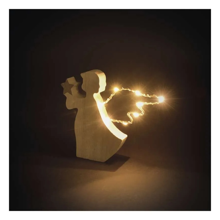 LED-juldekoration 8xLED/2xAAA ängel