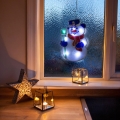 LED-juldekoration 8xLED/3xAAA kallvit snögubbe