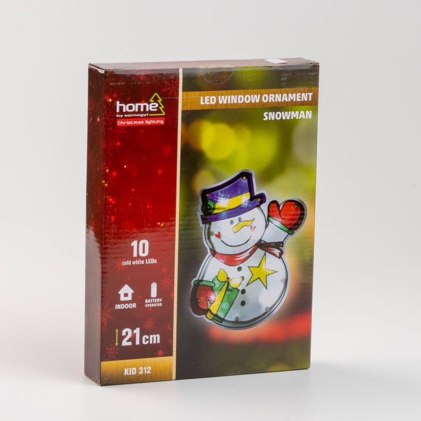 LED juldekoration för fönster 10xLED/3xAAA