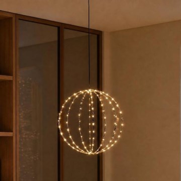 LED juldekoration för utomhusbruk LED/2,1W/230V Ø 40 cm IP44 varmvit