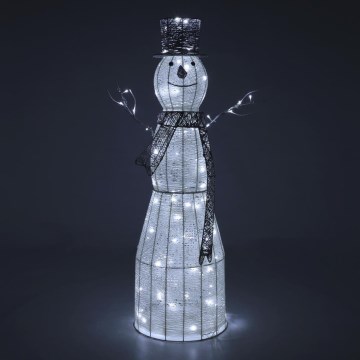 LED juldekoration för utomhusbruk LED/3,6W/230V/kall vit 124 cm IP44 snögubbe