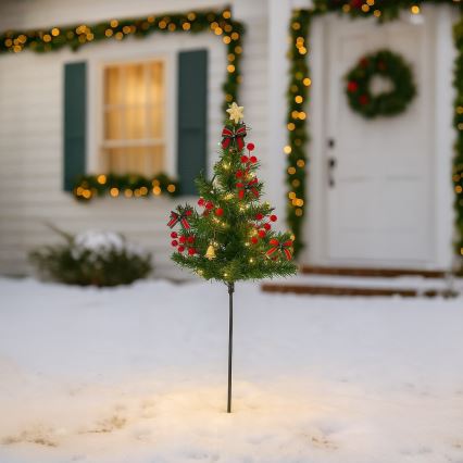 LED juldekoration LED/1W/230V 75 cm IP44 grön