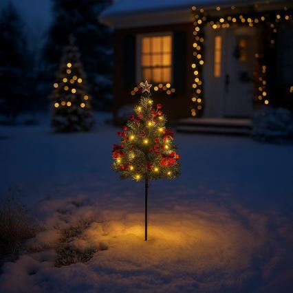 LED juldekoration LED/1W/230V 75 cm IP44 grön