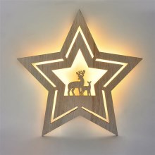 LED juldekoration LED/2xAA stjärna