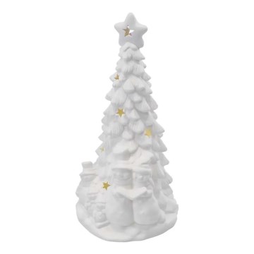 LED-juldekoration LED/2xAA varmvitt ljus julgran