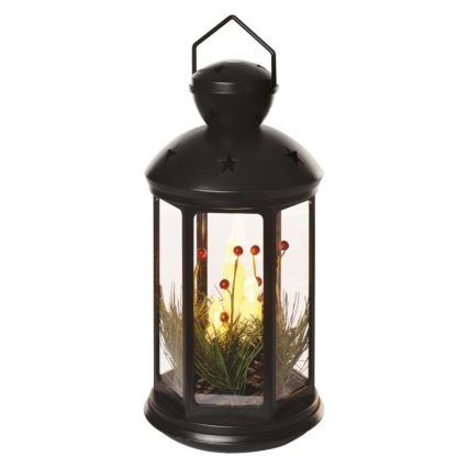 LED-juldekoration, LED/3xAAA, svart