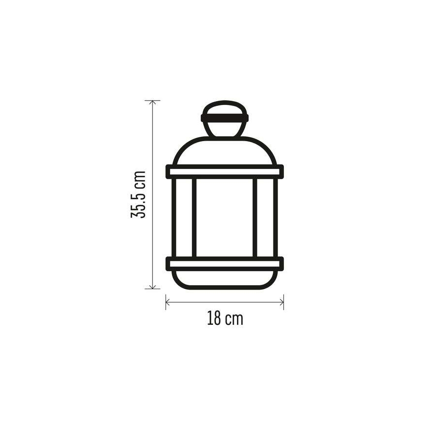 LED-juldekoration, LED/3xAAA, svart