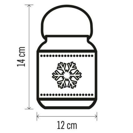 LED juldekoration LED/3xAAA vit