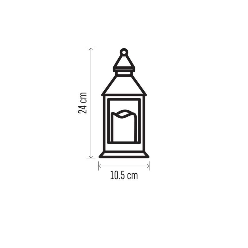 LED-juldekoration LED/3xAAA vit
