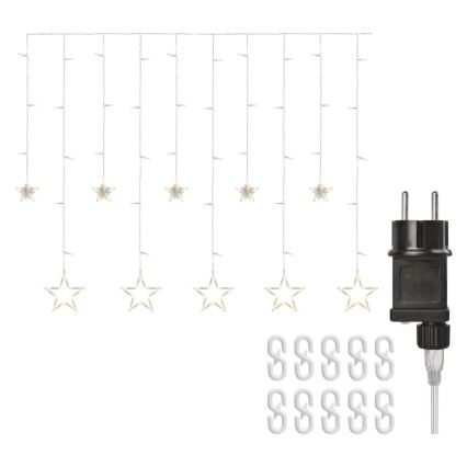 LED-julgardin 115xLED/1,35W 6,85x1,05 m varmvit