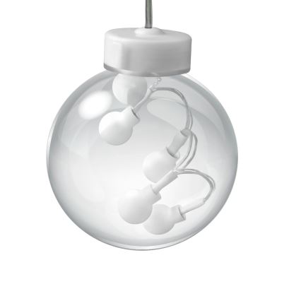 LED julgardin WISH BALLS 108xLED/8 funktioner 4,5 m varmvit