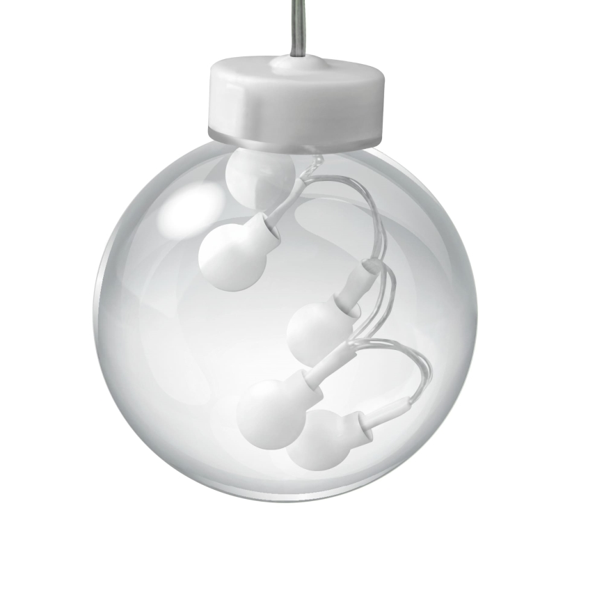 LED julgardin WISH BALLS 108xLED/8 funktioner 4,5 m varmvit