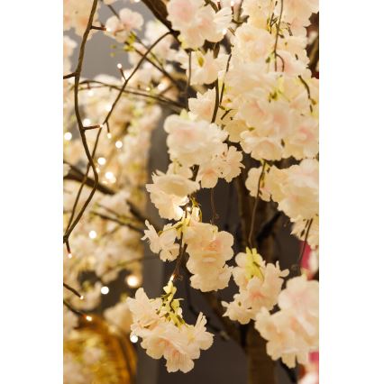 LED Juldekoration konstgjord träd CHERRY TREE 288xLED/230V 2,5 m körsbär