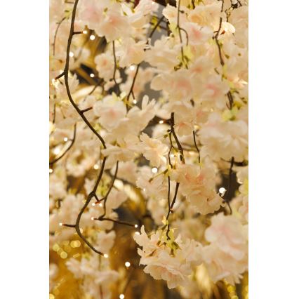 LED Juldekoration konstgjord träd CHERRY TREE 288xLED/230V 2,5 m körsbär