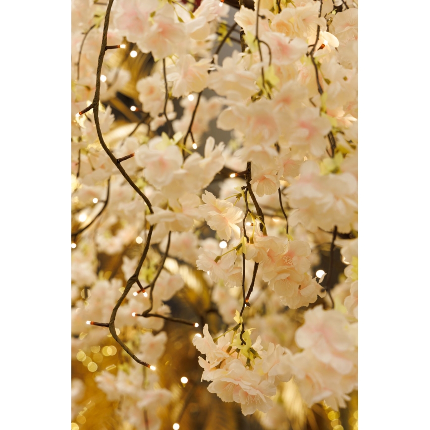 LED Juldekoration konstgjord träd CHERRY TREE 288xLED/230V 2,5 m körsbär