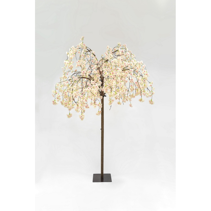 LED Juldekoration konstgjord träd CHERRY TREE 288xLED/230V 2,5 m körsbär