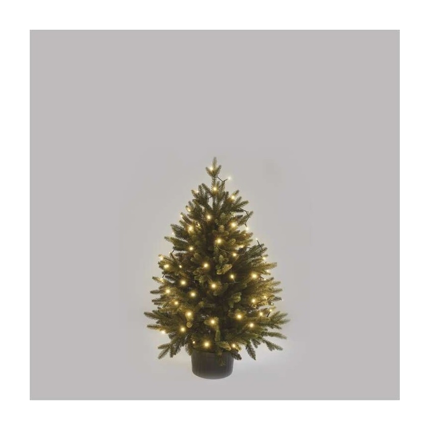 LED julkedja för utomhusbruk 80xLED/3xAA 6,1m IP44 varm vit