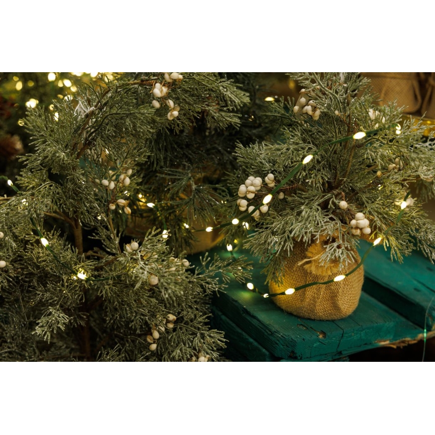 LED julkedja för utomhusbruk LINE 700xLED/8 funktioner 40 m IP44 varm vit