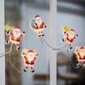 LED julkedja with suction cups 6xLED/2xAA 1,2m varm vit Santa