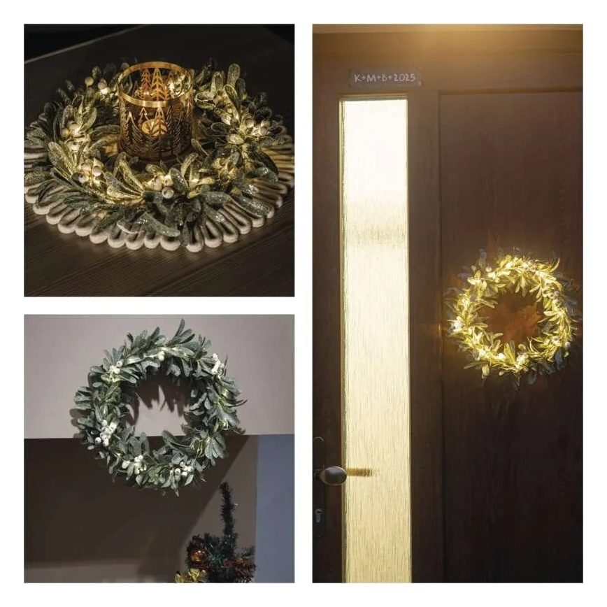 LED-julkrans 25xLED/3xAA Ø 35 cm
