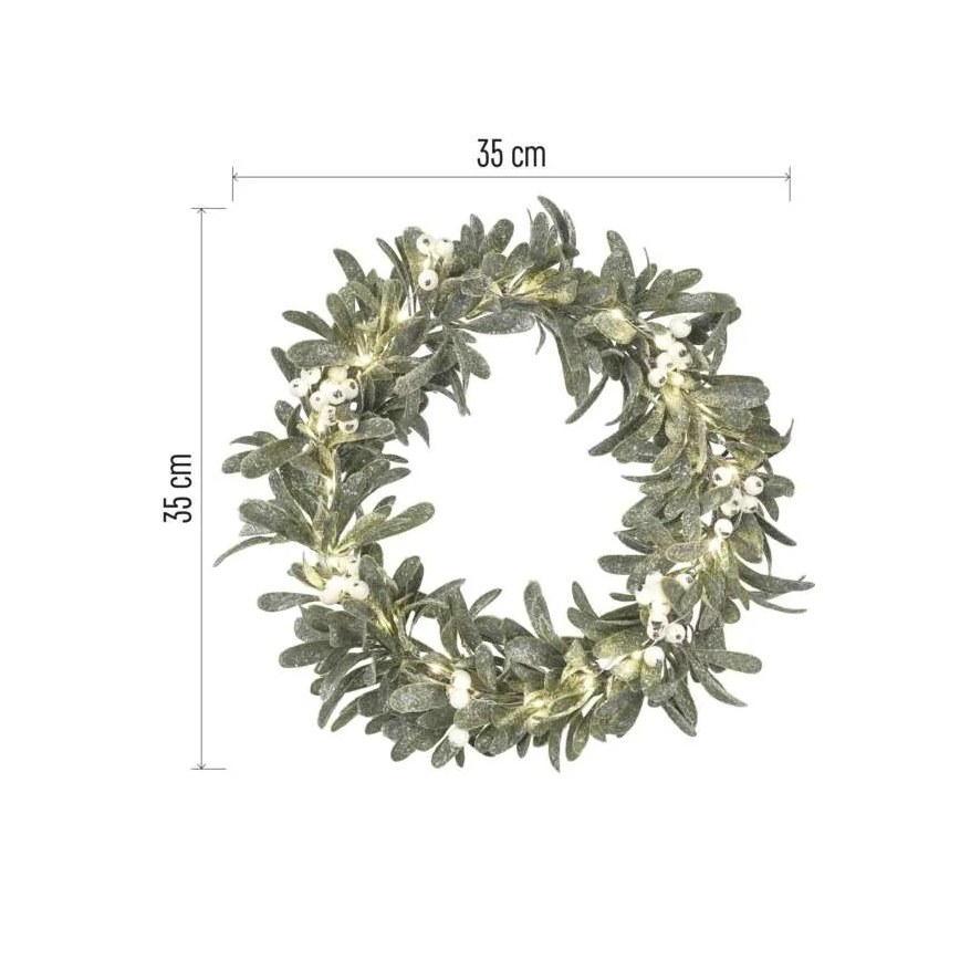 LED-julkrans 25xLED/3xAA Ø 35 cm